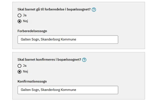 Screenfoto af tilmeldingsformularen