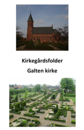 Billede af Galten Kirkes kirkegårdsfolder.